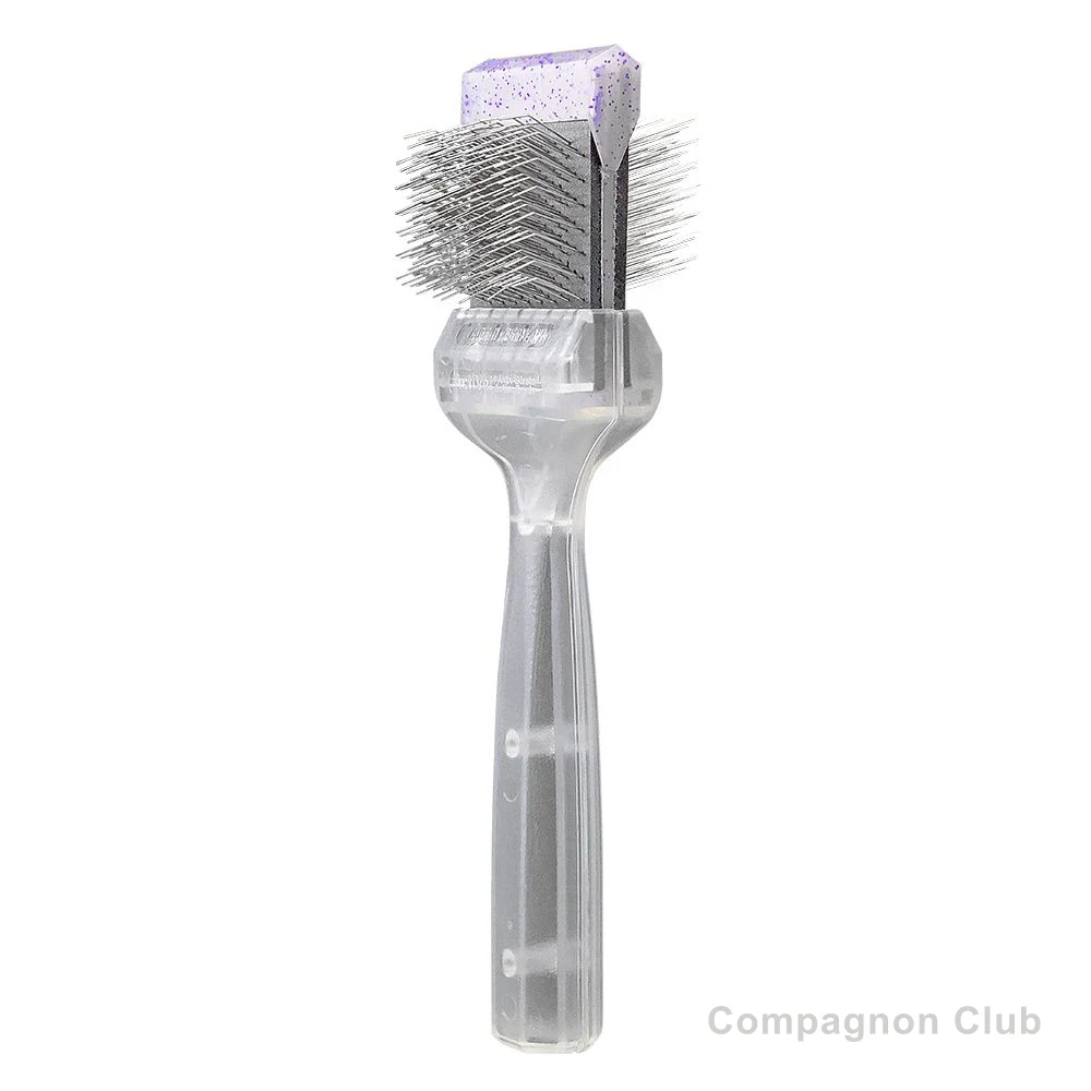 Brosse ActiVet Allround Firm violette pailletee - Simple 4,5 cm - produit boutique ActiVet