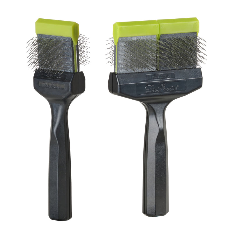 Brosse professionnelle de toilettage pour chien utilisee au salon de La Rochelle