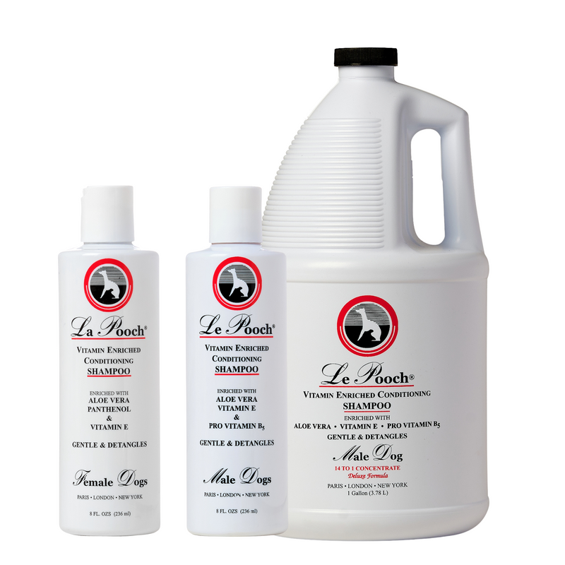 Shampoings de toilettage naturel pour chien presentes dans la boutique